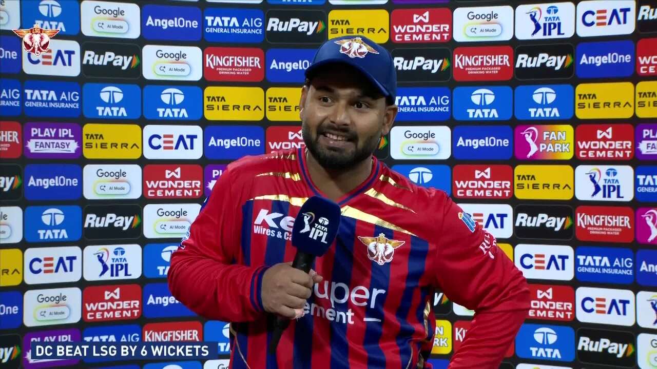 IPL 2026 M05: LSG vs DC - Rishabh Pant Interview background