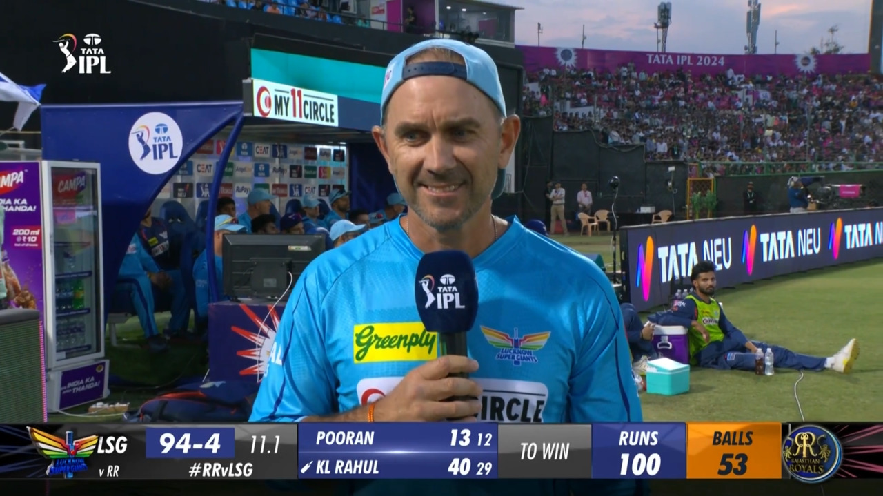 M04: RR vs LSG – Justin Langer Interview