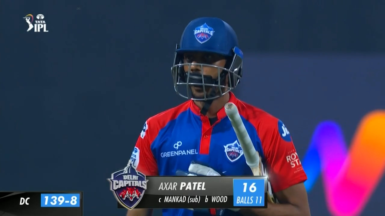 M03: LSG vs DC – Axar Patel Wicket background