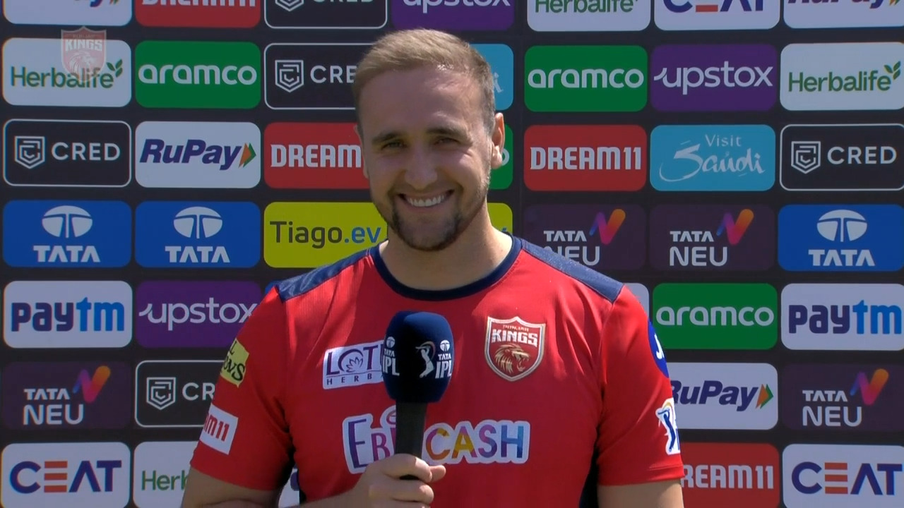 M27: PBKS vs RCB – Liam Livingstone Interview background