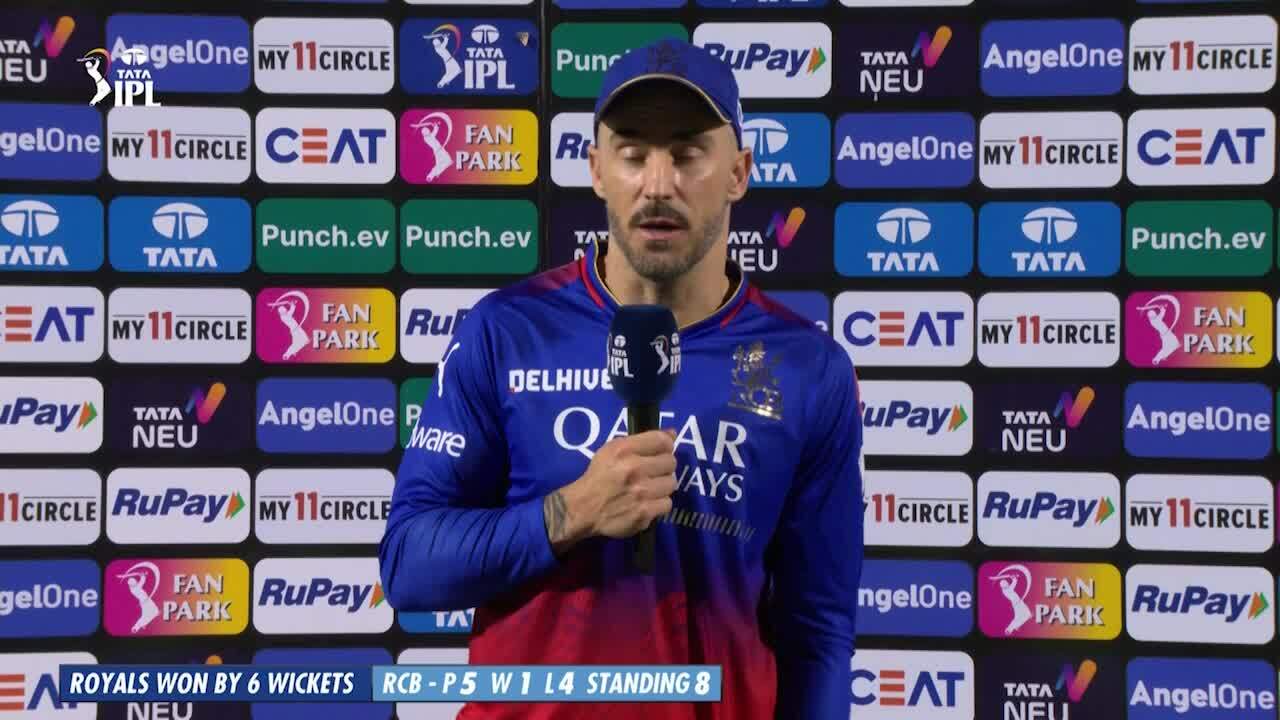 M19: RR vs RCB – Faf Du Plessis Interview