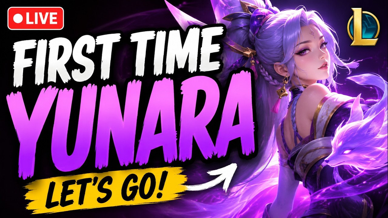 FIRST TIME YUNARA 😳 Is She BROKEN?! | League of Legends LIVE (Arctic Arrow) background
