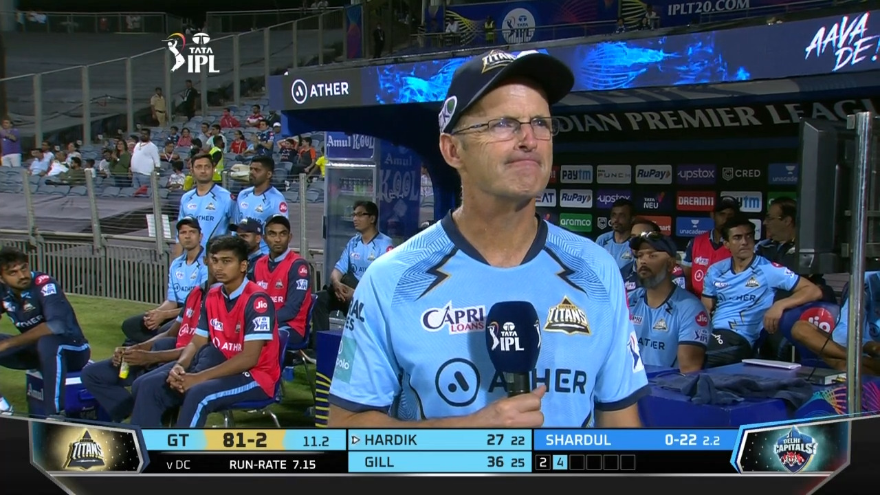 M10: GT vs DC – Gary Kirsten Interview background