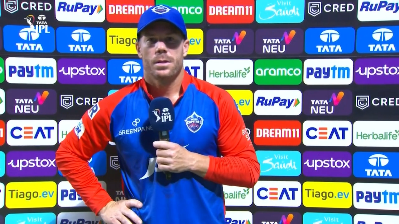M16: DC vs MI – David Warner Interview