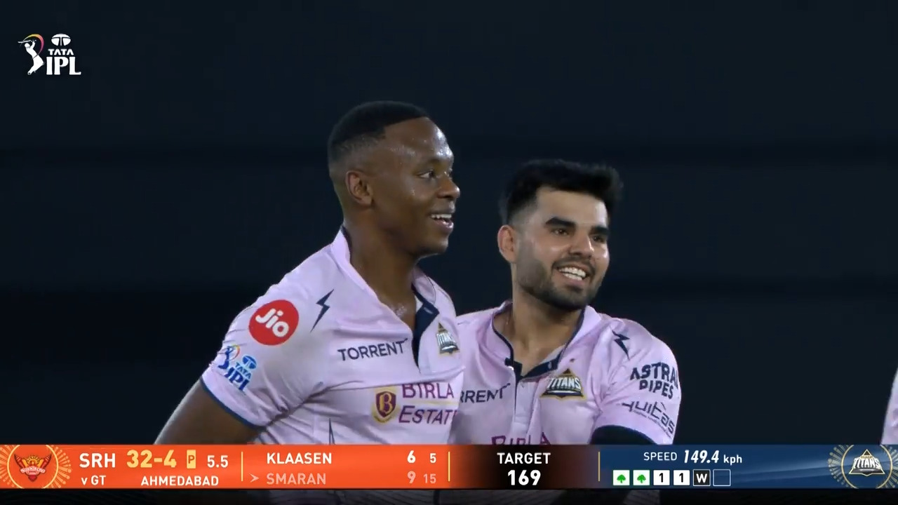 IPL 2026 M56: GT vs SRH - Fall of Wickets
