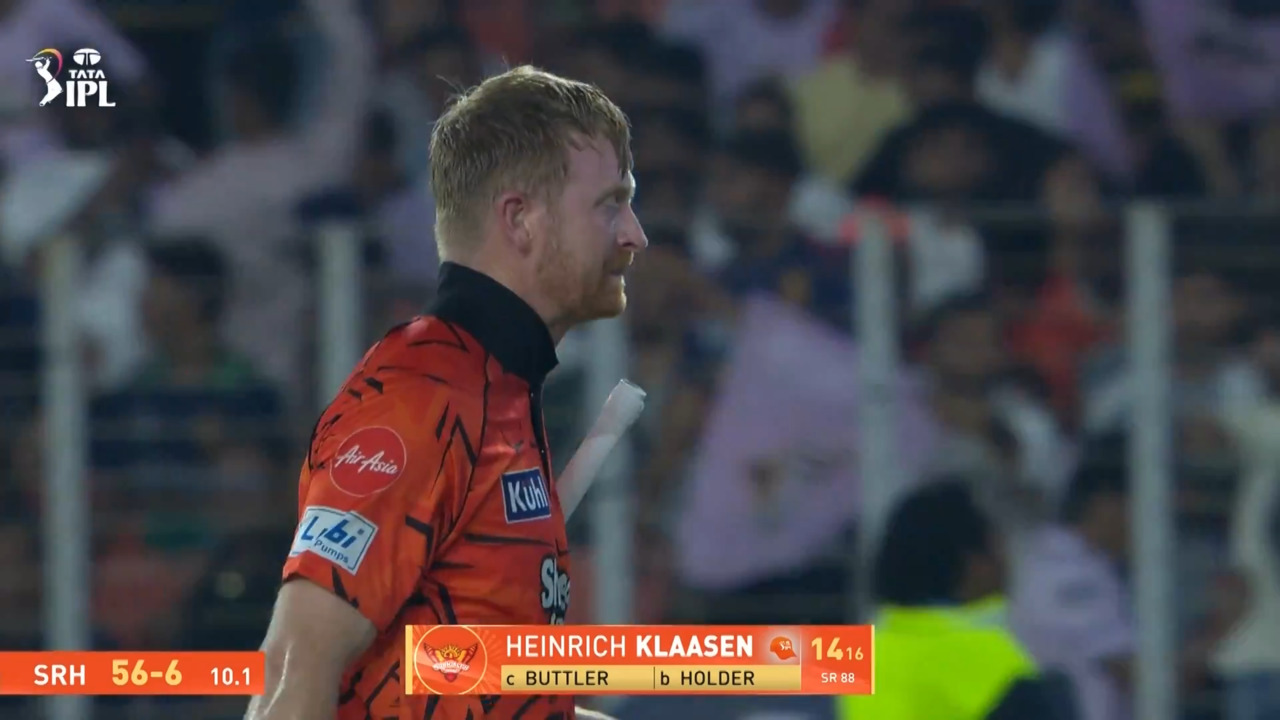 IPL 2026 M56: GT vs SRH - Heinrich Klaasen Wicket