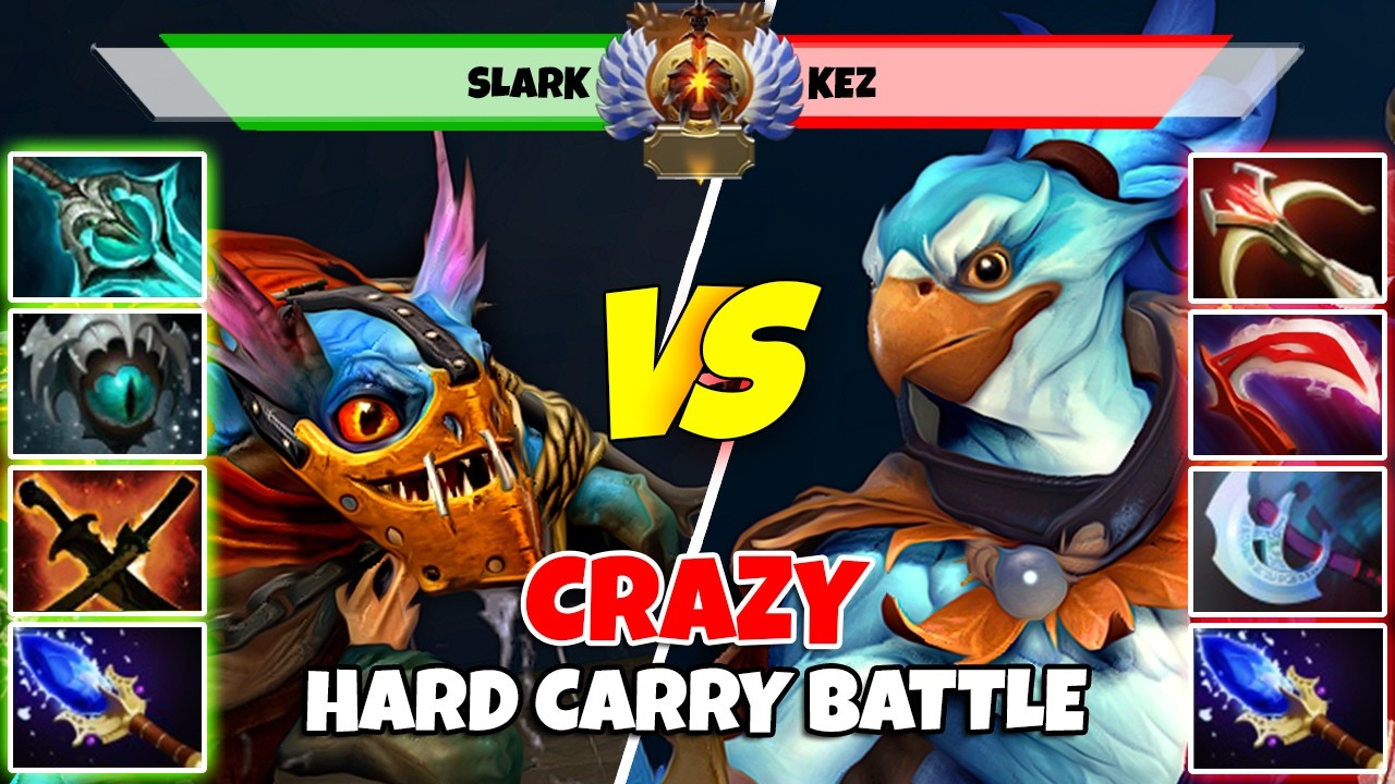 SLARK (Carry) vs KEZ (Carry) - Epic Battle Of Immortal Rank Dota 2 Players - Z Dota 2