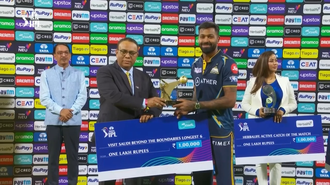 M30: LSG vs GT – Visit Saudi Beyond the Boundaries Longest 6 of the Match – Hardik Pandya