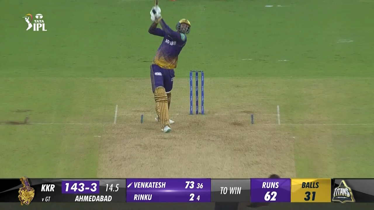 M13: GT vs KKR – Venkatesh Iyer Six