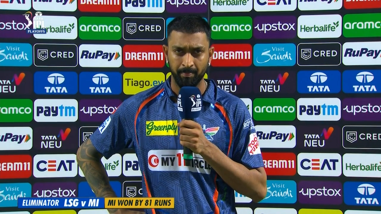 Eliminator: LSG vs MI – Krunal Pandya Interview
