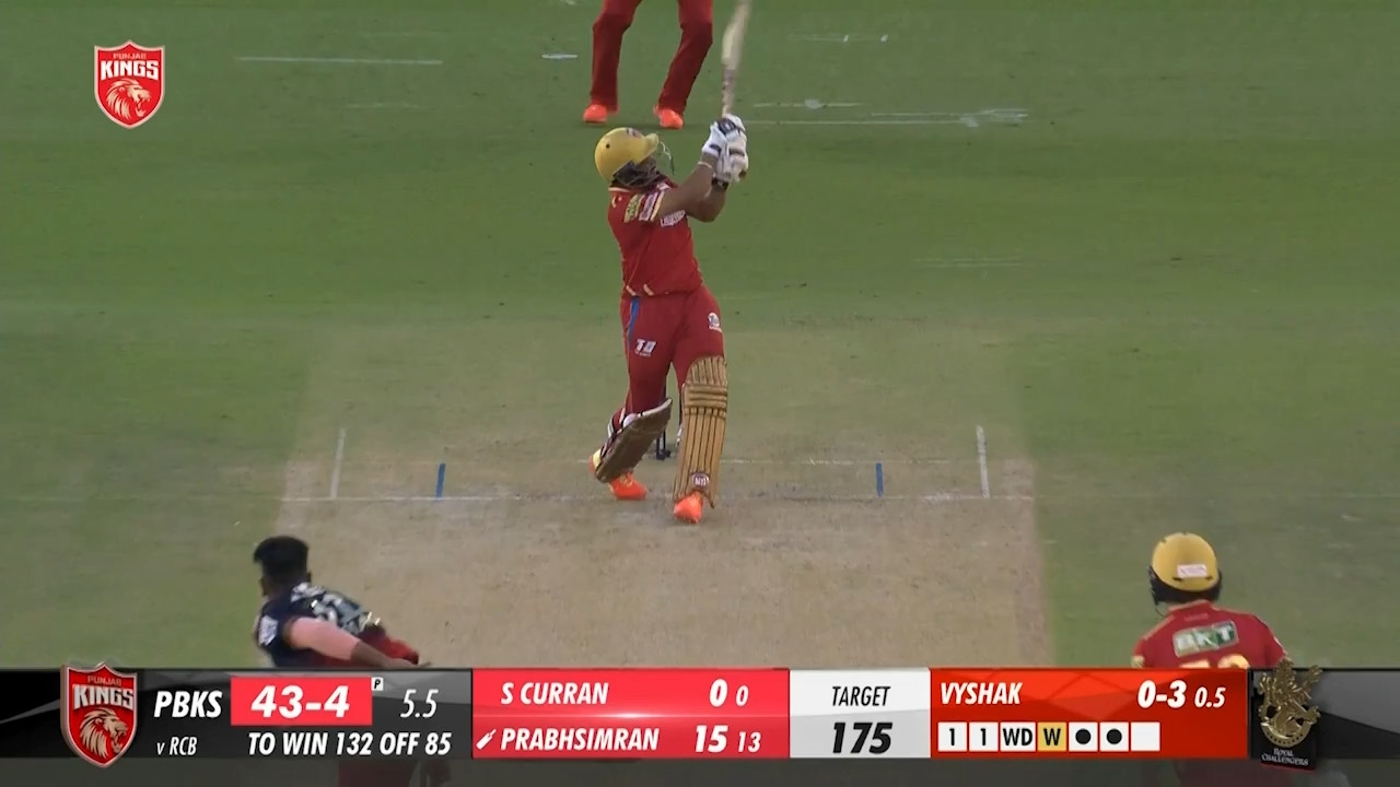 M27: PBKS vs RCB – Prabhsimran Singh Six