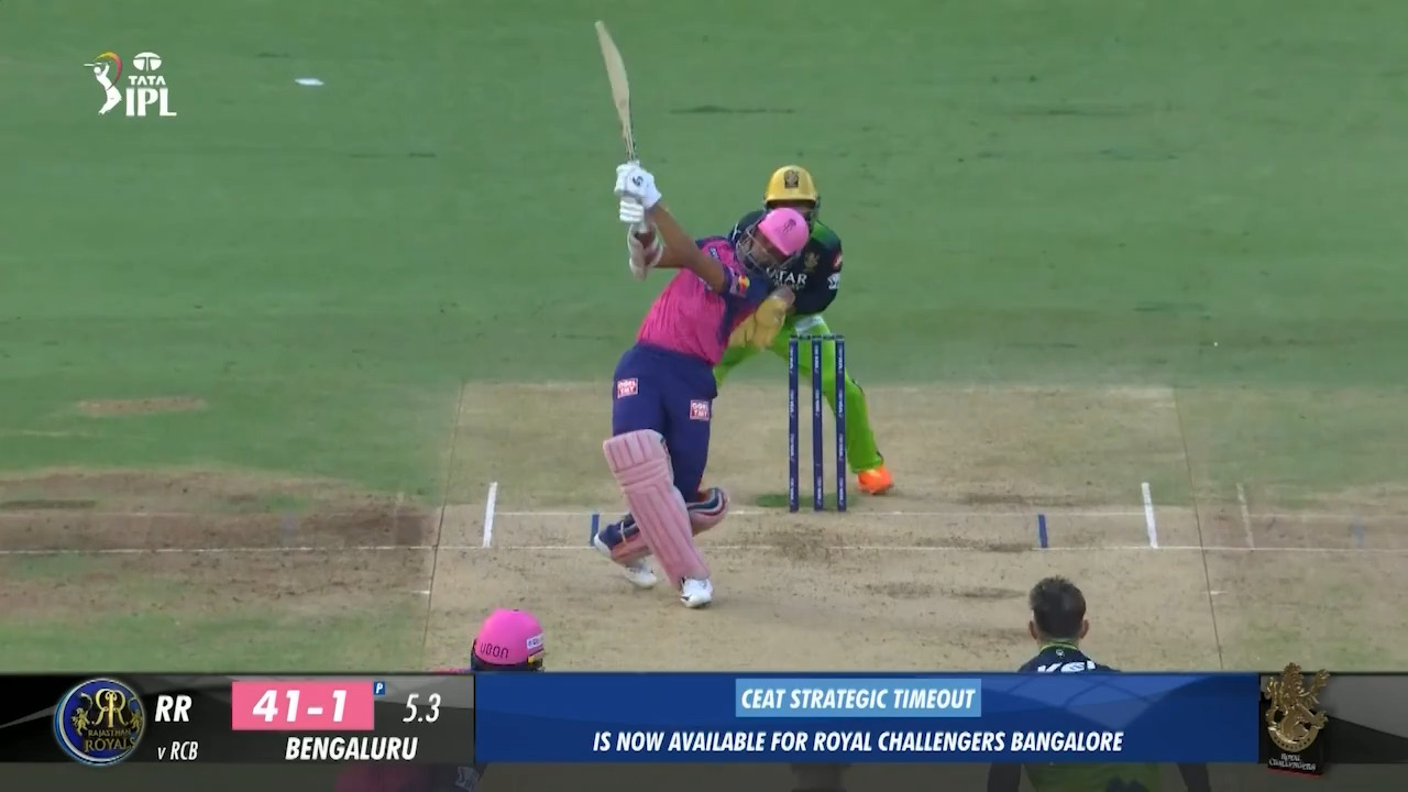 M32: RCB vs RR – Yashasvi Jaiswal Six