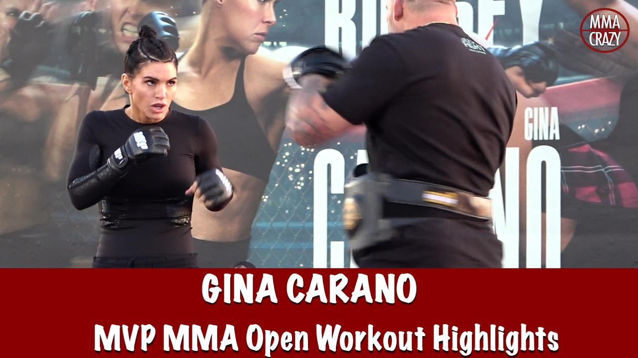 MVP MMA: Gina Carano Open Workout Highlights background