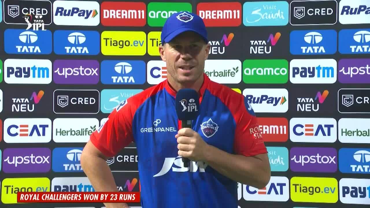 M20: RCB vs DC – David Warner Interview