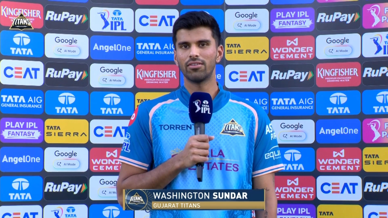 IPL 2026 M56: GT vs SRH - Washington Sundar Interview