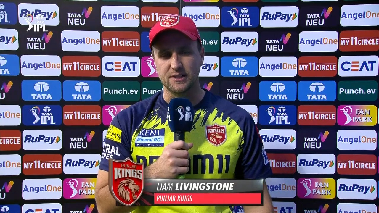 M06: RCB vs PBKS – Liam Livingstone Interview background