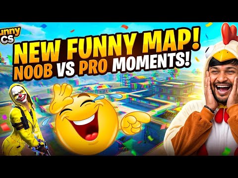 New funny map ! Noob vs pro moments ! Free fire new map chhapree | #freefire