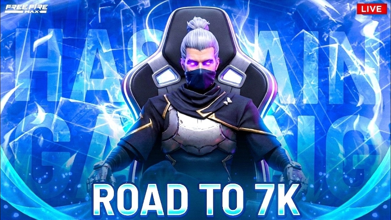 ROAD TO 7K SUBS 🔥 Free Fire LIVE Telugu | Join Fast! #hasnaingaming #freefire #live