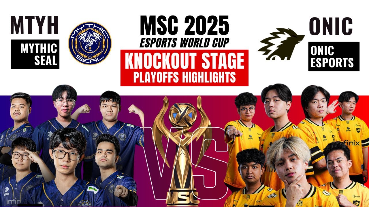 MYTH vs ONIC Highlights | Mythic Seal vs Onic Esports | MLBB MSC at EWC 2025 Knockout Stage Playoffs background