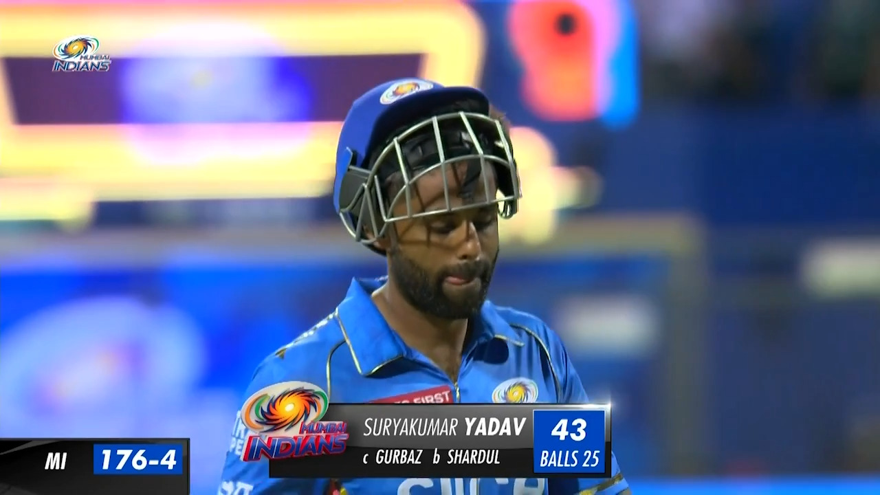 M22: MI vs KKR – Suryakumar Yadav Wicket