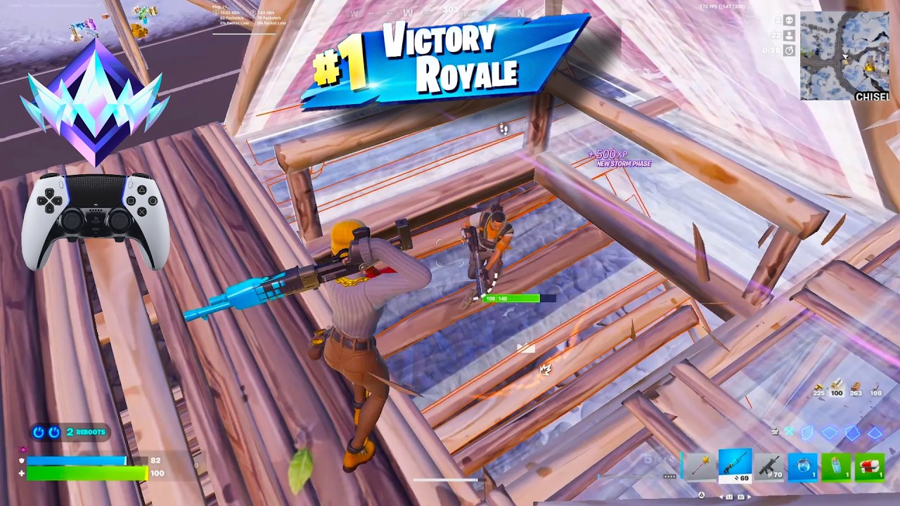 20 Elimination Fortnite Unreal Ranked Reload | PS5 Controller Gameplay