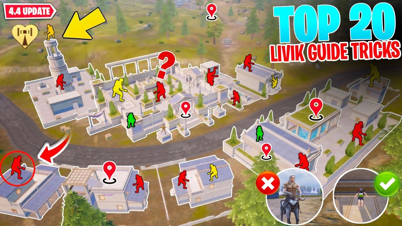OMG!🔥Top 20 Livik Map 4.4 Update Secret Tips And Tricks | All Features & Hidden Location Explain