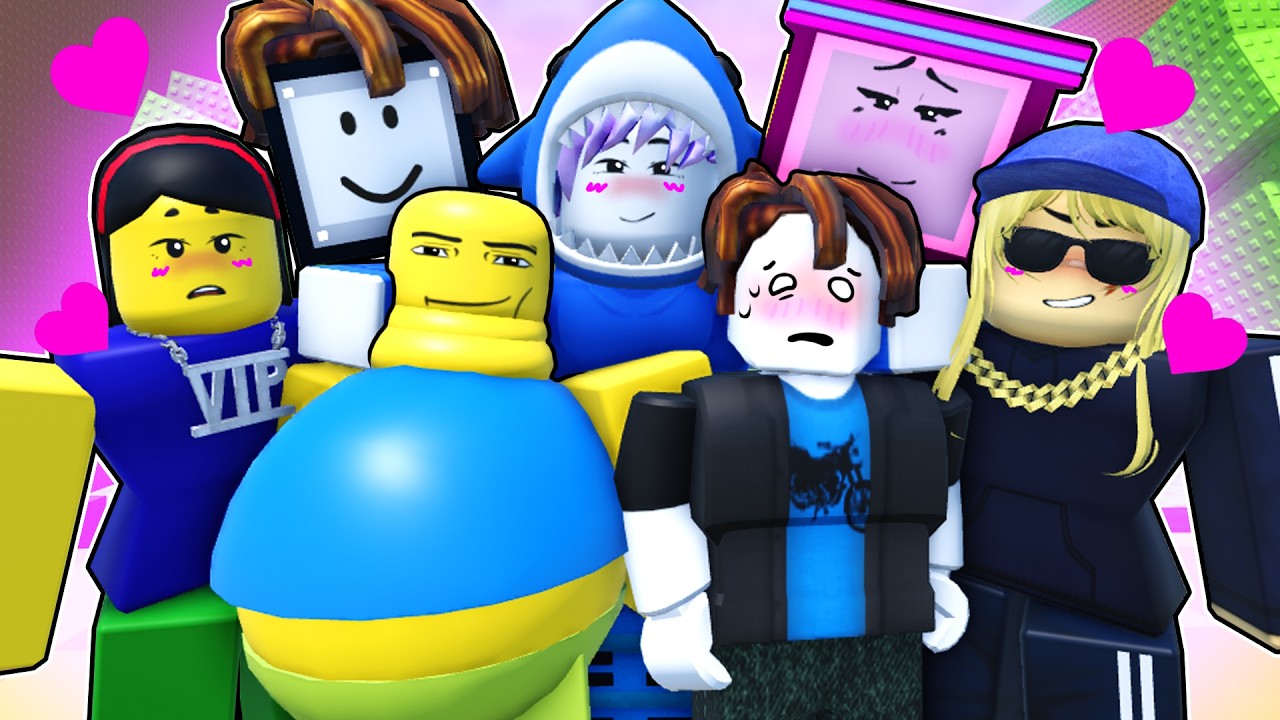 KICK A LUCKY BLOCK, BUT THERE ARE ONLY GIRLS!? Roblox Animation