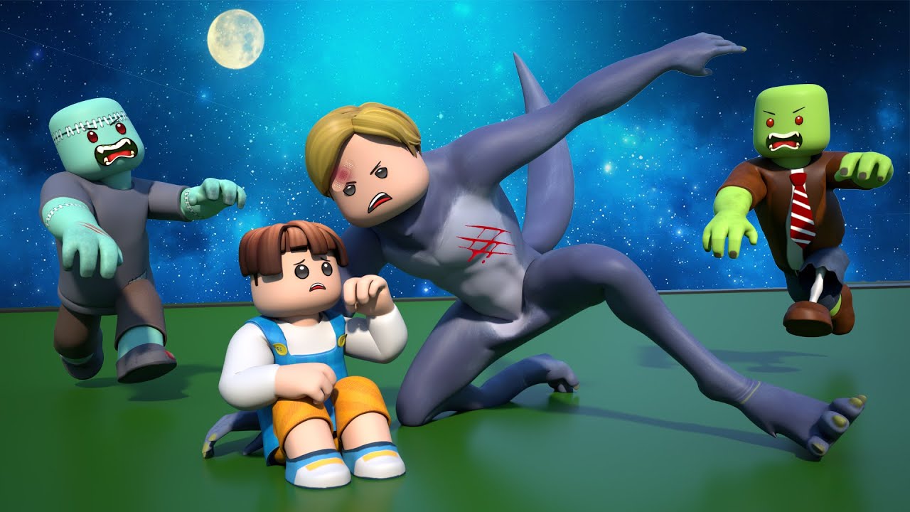 ROBLOX Brookhaven đĄRP: Adopted by a WEREWOLF | King Roblox background