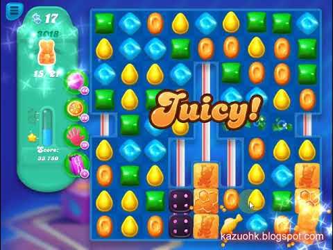 Candy Crush Jelly Saga Level 3018 ✅ No boosters ✔ Walkthrough Gameplay background