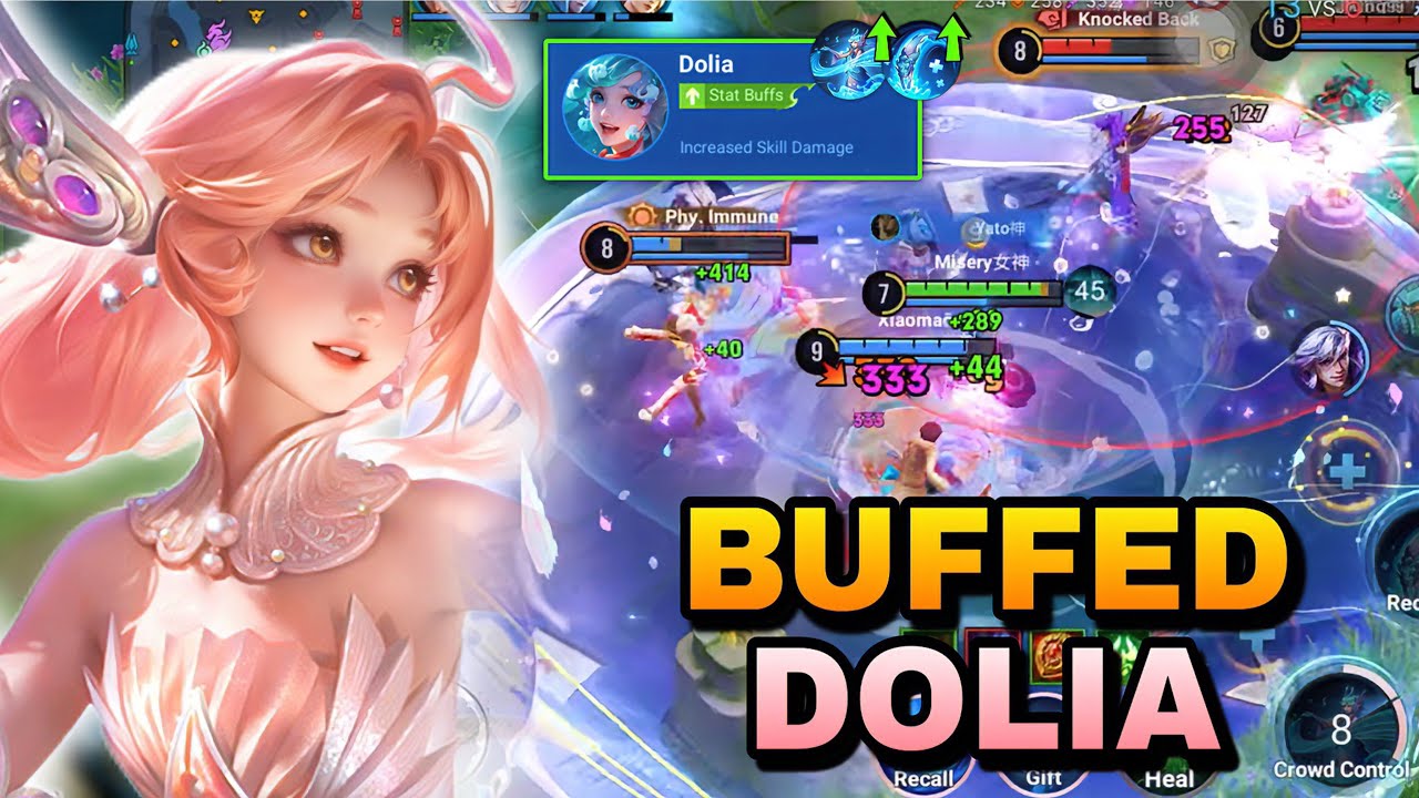 BUFF DOLIA | LETโS CHECK HER PERFORMANCE | DOLIA BUILD AND ARCANA | HONOR OF KINGS