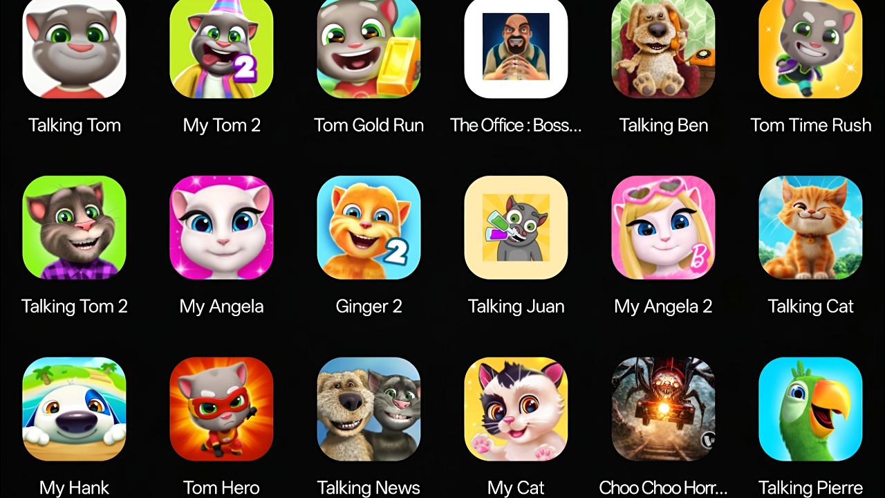 Talking Tom | My tom 2 | Tom Gold Run | Talking Ben | Talking Tom 2 | My Angela Hand Cam GamePlay