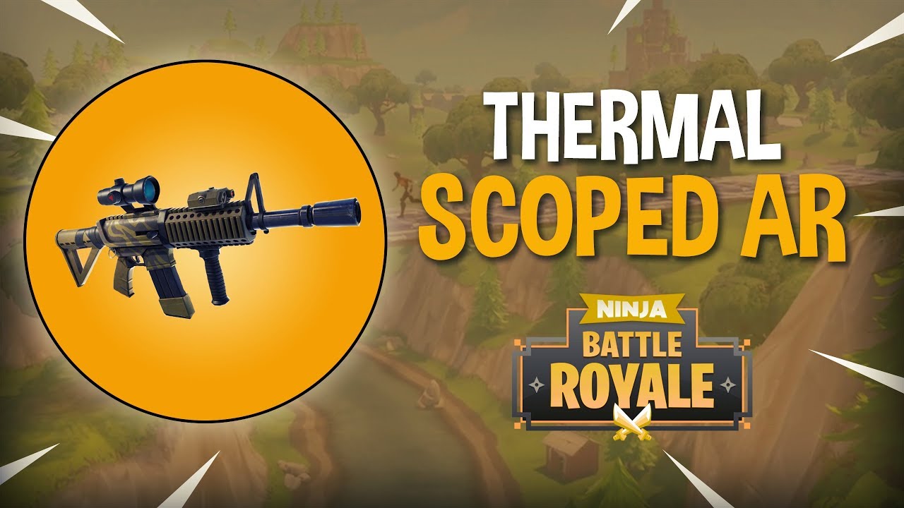 New Thermal Scoped AR!! - Fortnite Battle Royale Gameplay - Ninja background