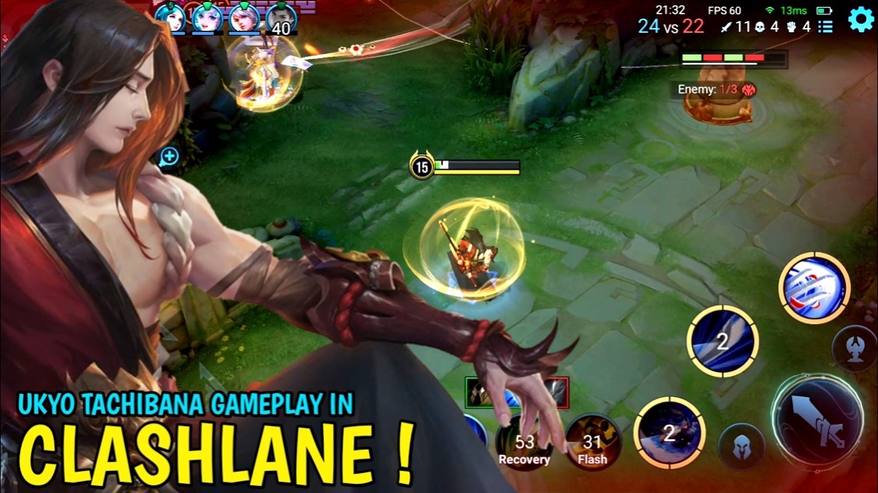 Honor Of Kings : Ukyo Tachibana ClashLane Pro Gameplay | Best Build Ukyo Tachibana - HOK