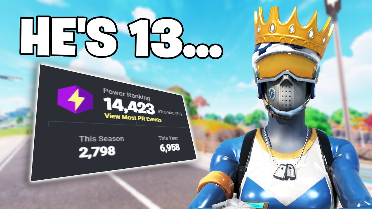 How I WON a TOURNAMENT with the YOUNGEST Fortnite PRO... background