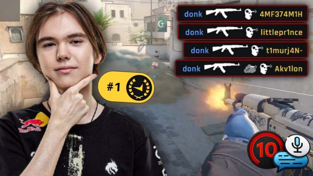 donk Keeps Dominating FACEIT | CS2 Highlights background