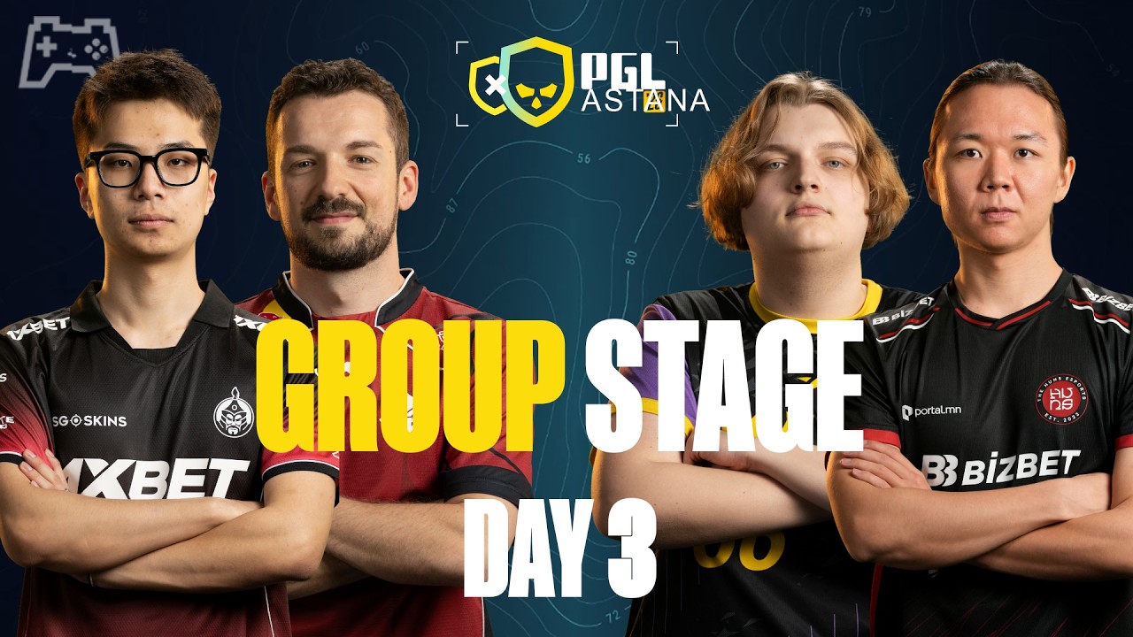 /MN/ Parivision v Aurora, Mongolz v G2, Mouz v 9Z, Huns v Fisher Clg - PGL Astana 2026 -Group Stage background