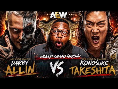 Darby Allin vs Konosuke Takeshita II {AEW World Championship 5.13.26 AEW Dynamite} (REACTION) background
