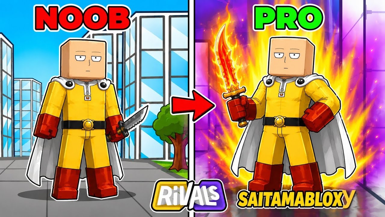 Roblox (rivals) noob to pro in knife full (gameplay)