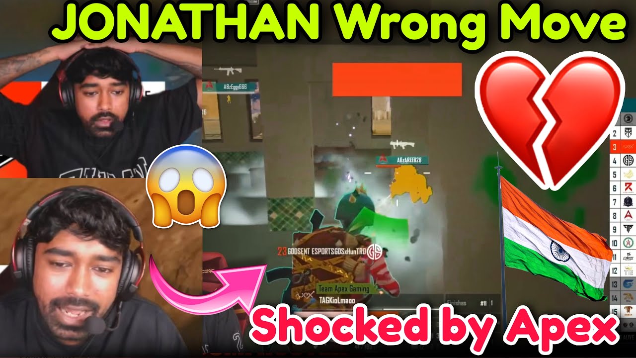 🇮🇳Neyoo Shocked APEX Not Promoted 💔 JONATHAN Mistake 🚨 BMPS Sad Matches 🥺