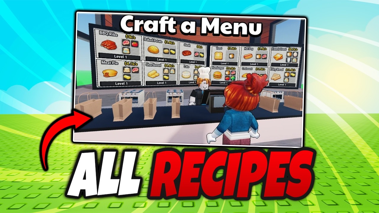 ALL RECIPES in CRAFT A MENU Roblox - Best Money Dishes and Beginner Guide