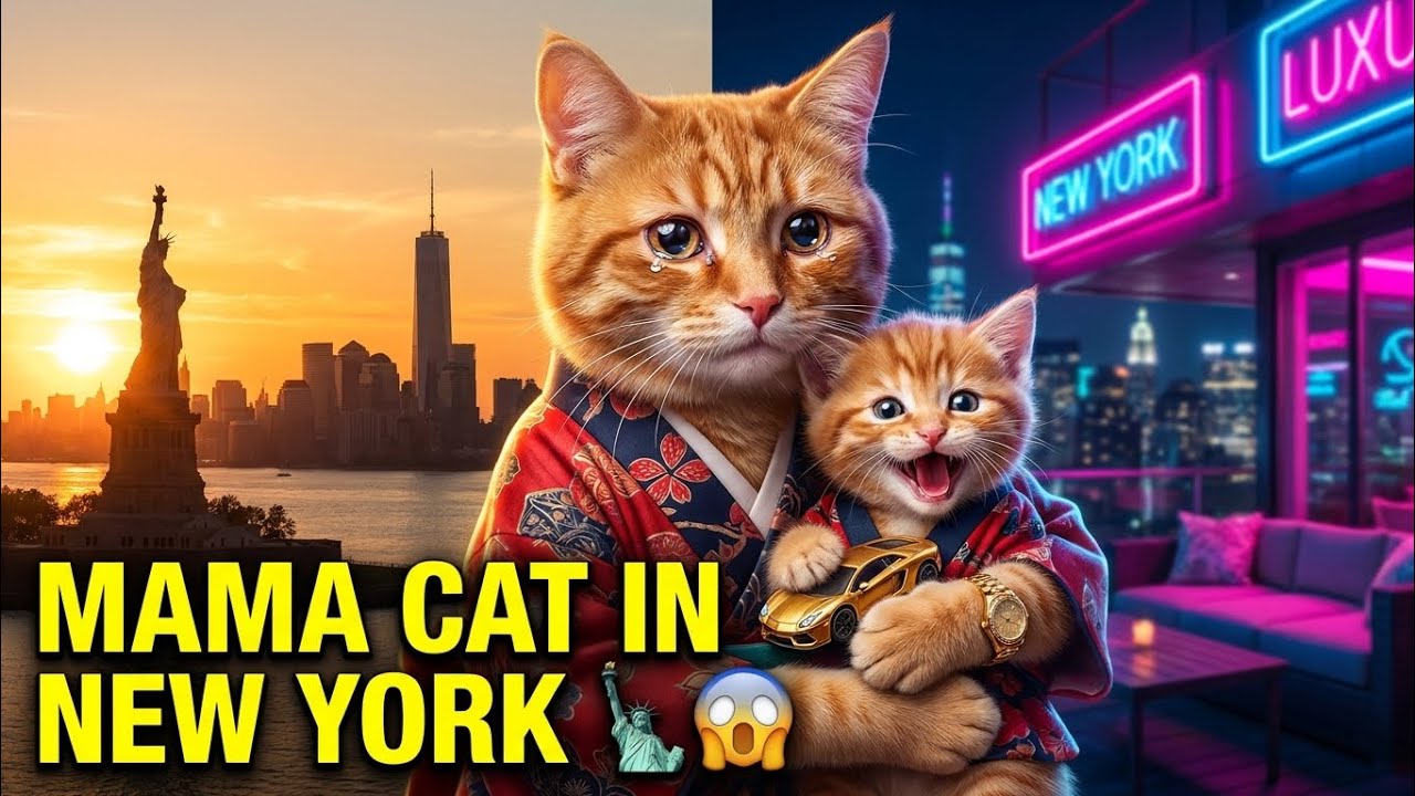 Mama Cat & Baby Kitten Trim Fur & Travel USA🇺🇸 |Mamãe Gata e Filhote de Gato #cat #子猫 #gato #kitten