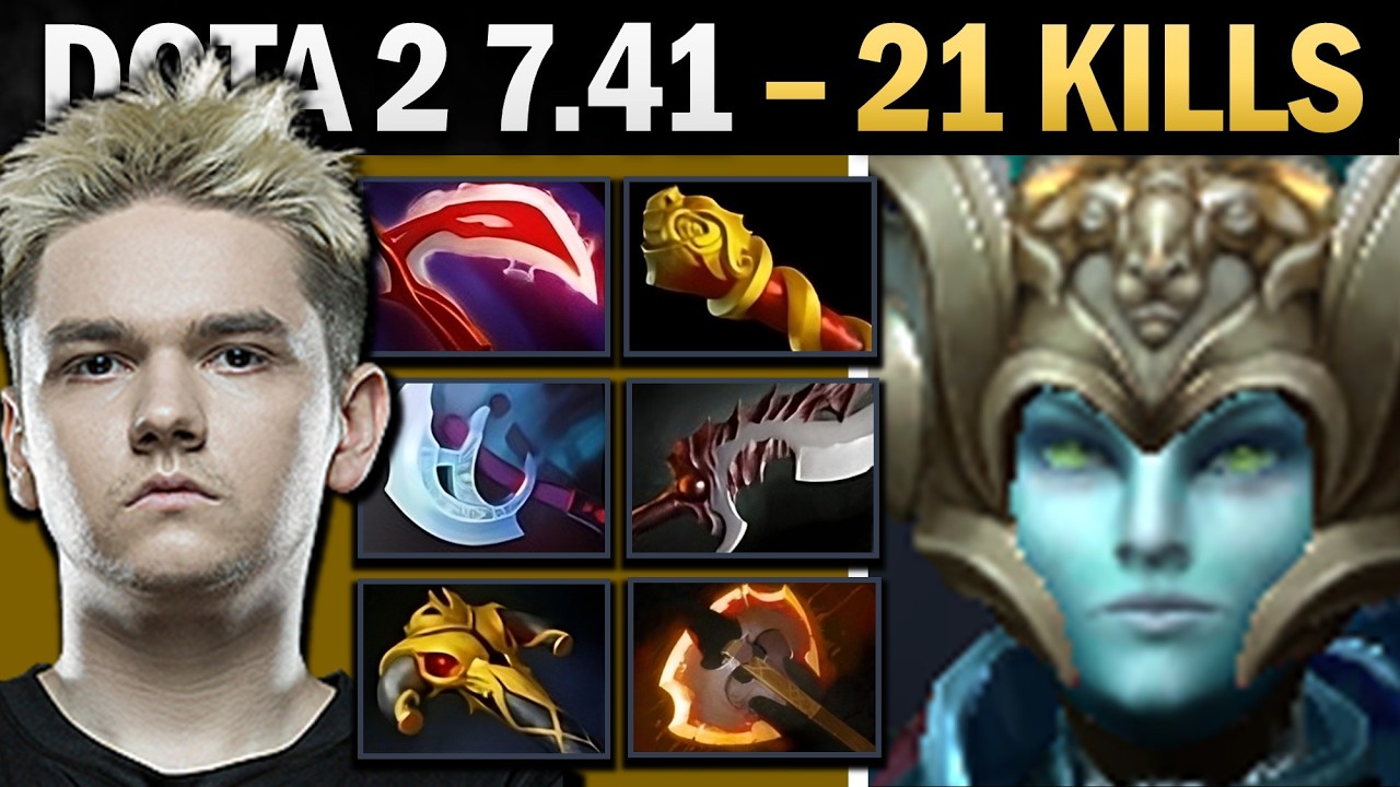 Phantom Assassin Dota 2 7.41 with 21 Kills and Maul - Dota 2 Gameplay