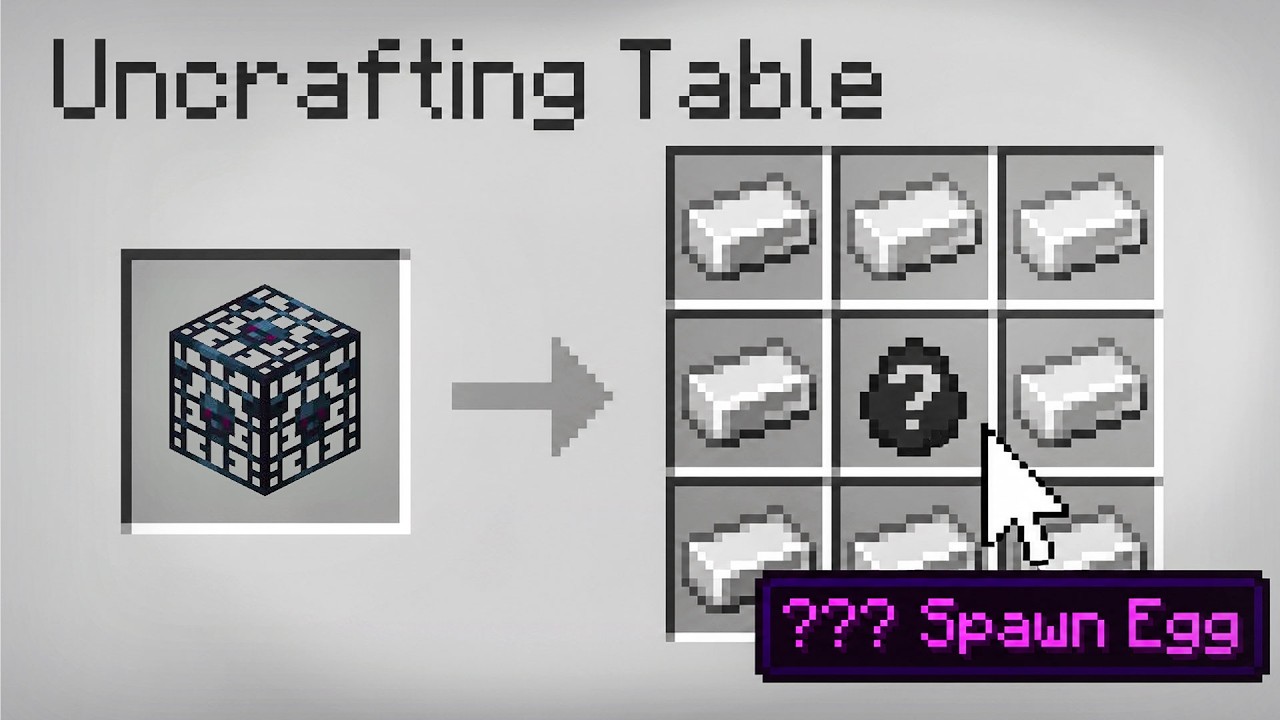 Minecraft, But Any Item Can Be Uncrafted...