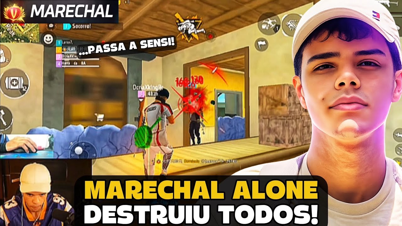 MARECHAL DESTRUIU TODOS COM A SENSI PERFEITA! FREE FIRE - MARECHAL HIGHLIGHTS