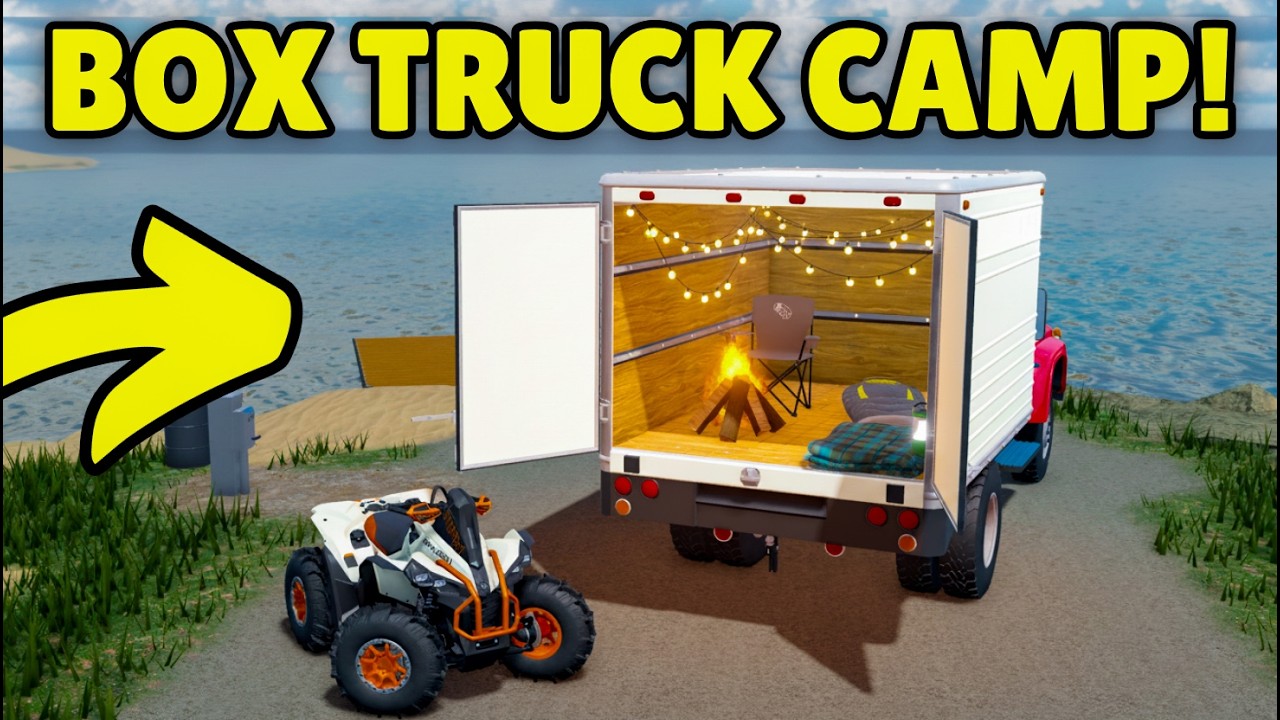 I Turned a Box Truck Into a Campsite & Spent the Night in APM | Roblox American Plains Mudding