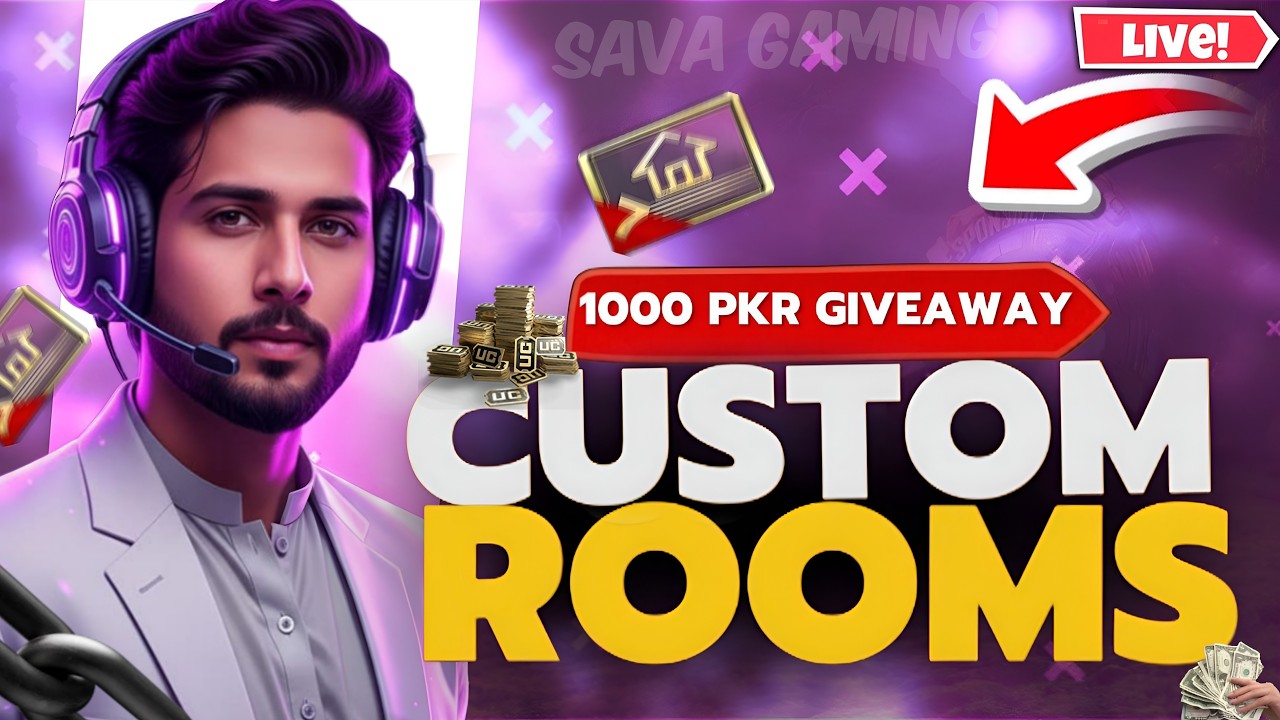 CUSTOMS ROOMS |PUBG MOBILE LIVE 325uc / 1000pkr CASH