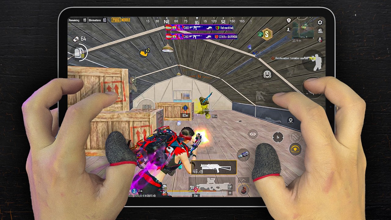 iPad Pro M2๐ฅ HANDCAM 120 FPS | 6 Finger Claw + Gyroscope | PUBG Mobile