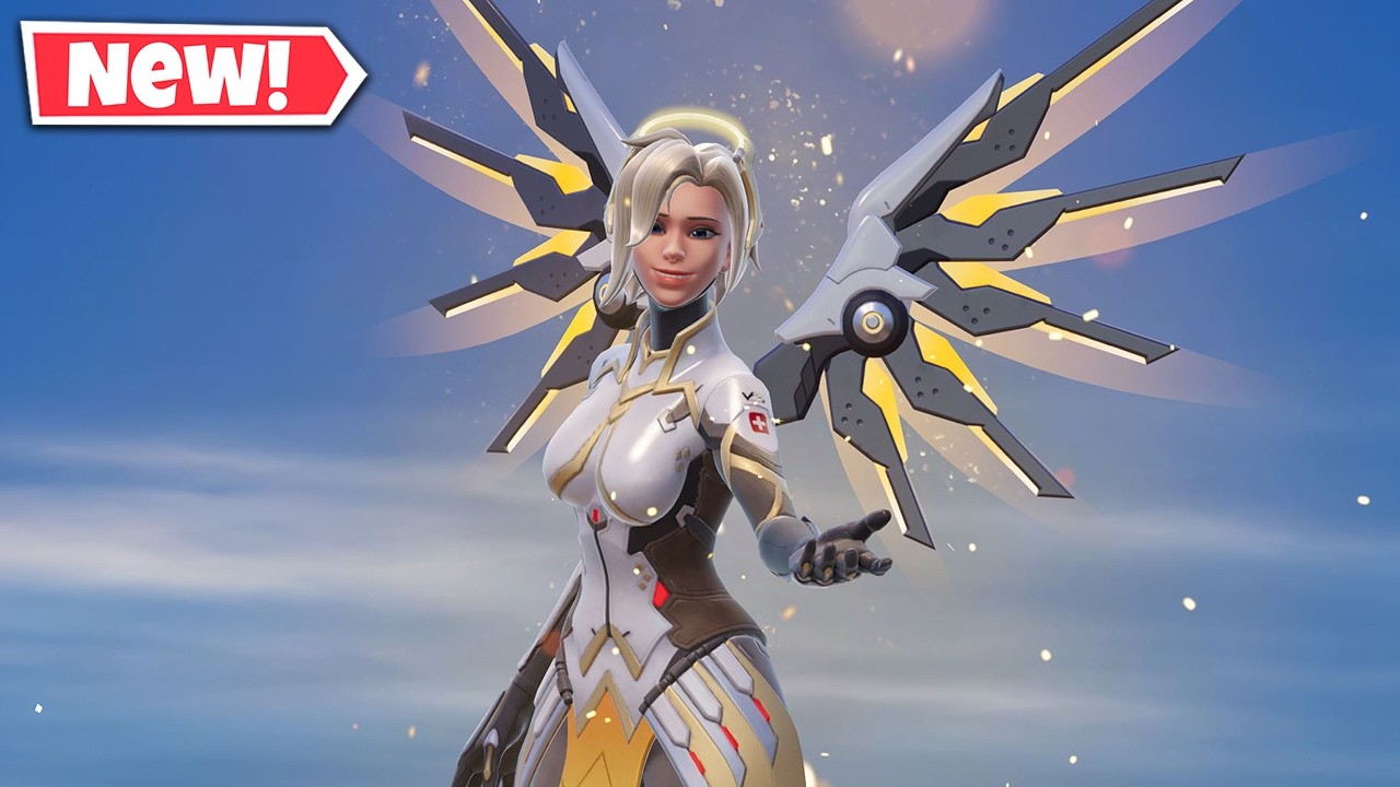 NEW MERCY Skin Gameplay In Fortnite! (Overwatch)