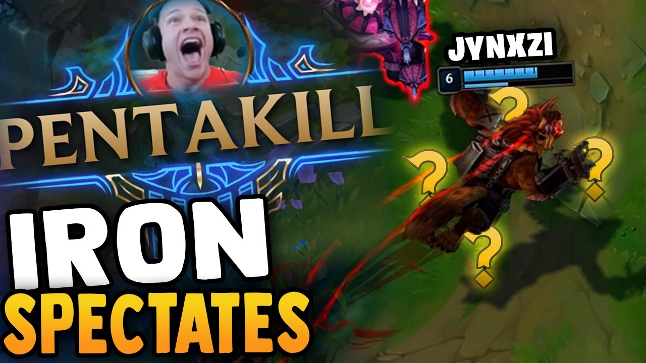 Iron Spectates Jynxzi Edition: The Most Feral League Gameplay Ever