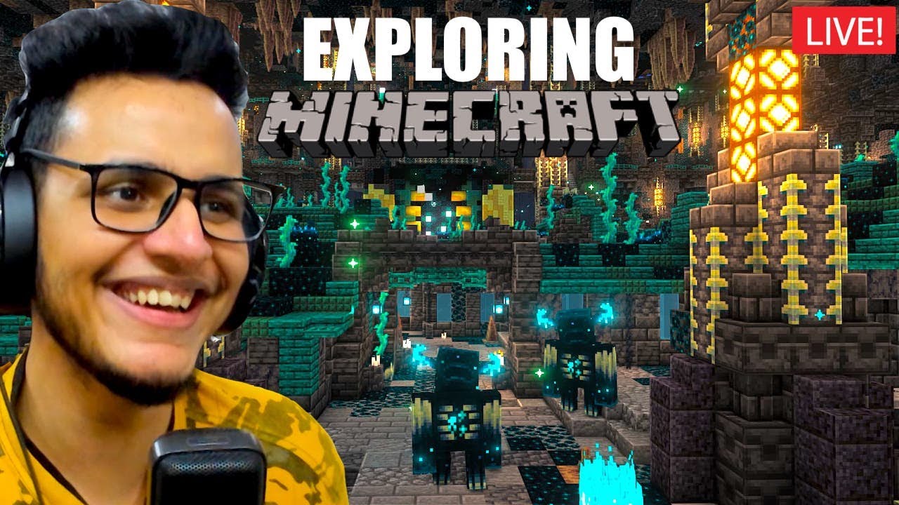 Exploring Ancient City in Minecraft🛑 background